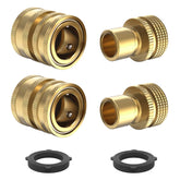 Twinkle Star 3/4 garden hose quick connect for easy secure attachment.