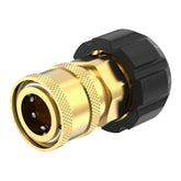 Twinkle Star TWIS285 quick connect NPT to M22 14mm angled view for secure fittings.