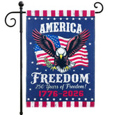 Tyalfrich 250th anniversary flag front view, ideal for outdoor patriotic display