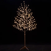 TYBEEU 6ft lighted cherry blossom tree full view, ideal as a year-round centerpiece.