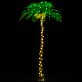 TYBEEU 7ft lighted palm tree adds tropical ambience for home or patio
