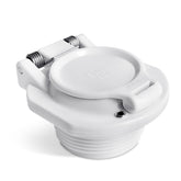 TycoonWon W400BWHP vacuum lock wall fitting forms a secure seal for efficient cleaning.