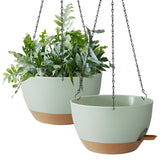TYMENSH Hanging Pot 12-Inch set with drainage holes for healthier roots