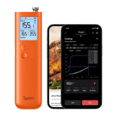 Typhur Sync Gold base dashboard displays live readings for precise cooking.
