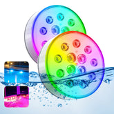 U UZOPI pool light with remote control for easy color changes and ambiance.