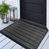 ubdyo dirt-trapping door mat for outside entrance keeps mud from entering the home