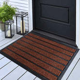 ubdyo extra durable door mat front view showing dirt trapping and curb appeal