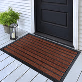 The ubdyo extra durable door mat guards outdoor entrance against dirt and moisture.