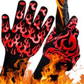 UBeesize Lengthen BBQ Gloves grip hot grill tongs for secure handling.