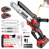 UBeesize Mini Chainsaw 8-inch brushless power for smoother cuts and longer life