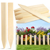 UCandy wooden garden stakes with sharp point for easy soil insertion in garden beds.