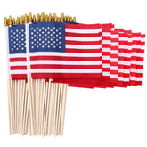 Uelfbaby flags on sticks 5x8 for easy handheld patriotic displays