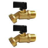 Uenede brass garden hose bibb valve with exposed components highlighting durable outdoor hardware.