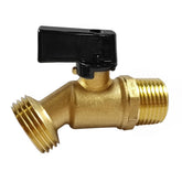 Uenede brass garden hose bibb valve front view shows durable quarter-turn operation for quick watering