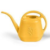 UFANME orange plastic watering can for home gardens, lightweight and easy to carry.