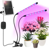 Ufelizor two-heads 40-LED clip-on grow light provides broad indoor coverage.