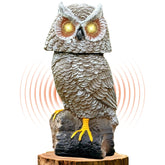 Ugold solar owl back panel charges to power daytime and night-time lighting