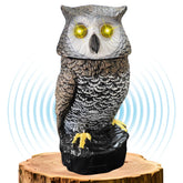 Ugold solar-owl front view for outdoor charm and sun-powered lighting