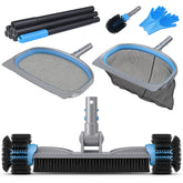 UIRWAY deluxe pool cleaning kit assembly showcases versatile, all-in-one cleaning for pools.