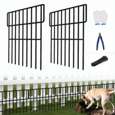 ULIOK 25-panel barrier fence assembled for durable garden protection