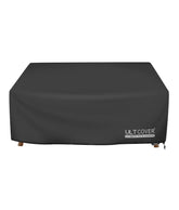 ULTCOVER deep-seat sofa bench cover on 90W x 40D x 35H furniture protects from rain.