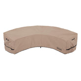 ULTCOVER waterproof back-arc curved sofa cover protecting a 5-7 seater from rain