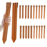 UltiTeque 20-pack brown 10-inch edging stakes for durable garden borders