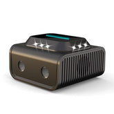 Ultrasonic Repellent plug-in mice deterrent in black for indoor pest control.