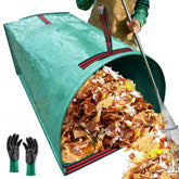 UmBgodn 72 gallon leaf collector top view shows large capacity for yard cleanup