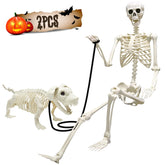 UMEELR 5.4ft skeleton full-size silhouette for dramatic entrance decor