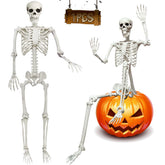 UMEELR 5.9ft poseable skeleton ready for dramatic full-body display.