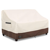 UNARK Patio 3-Seater Sofa Cover front view protects sofa from rain and sun.