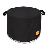 UNARK Yukon fire pit cover front view protects round pits up to 27 inches.