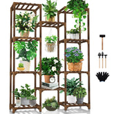 Uneedem 10-tier plant shelf for space-saving indoor gardening