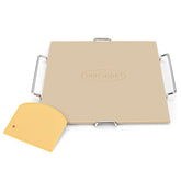 Unicook 12-inch square pizza stone ready for oven baking, heat resistant for crisp crusts.
