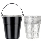 Unidanho grill grease bucket in durable galvanized steel for outdoor grills.