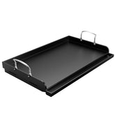 Uniflasy cast iron griddle 25x16 full view for versatile grilling and searing