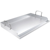 Uniflasy griddle surface 25x16 for versatile grilling at home or outdoors.