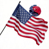UnionGlory pole-sleeve American flag 2.5x4ft unfurls smoothly on outdoor poles.