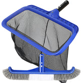 Unipool pool brush head with 17.5-inch reach cleans walls gently