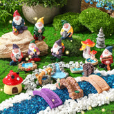 Unittype gnome bridge miniature decor for charming garden pots