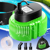 UniWater pool cover pump in exterior setup for fast water removal