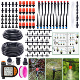 UNMOONY Automatic Drip Irrigation Kit with LCD timer enables precise scheduling for healthy plants.