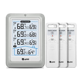 U UNNI indoor outdoor thermometer with 4-5 inch display for easy real-time readings.