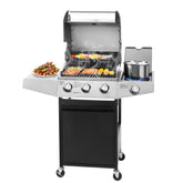 Unovivy 3-Burner grill main cooking area delivers even heat for searing.