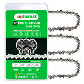 UPFOREST 18-inch chain close-up on Oregon CS1500 for precise cutting.