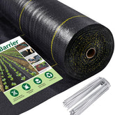 UPGRADE 4ft x 300ft weed barrier roll blocks weeds while allowing water to pass