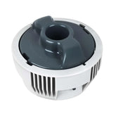 upuuup ChemConnect Dispenser mounted on Lay-Z-Spa connector for steady chlorine release.