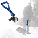 UQM adjustable snow shovel handle angle attachment for comfortable snow clearing