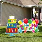 URATOT balloon yard sign 16x11 inches for vibrant outdoor birthday decor